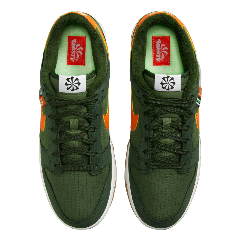 Big Kid's Nike Dunk Low SE Sequoia/Orange-Medium Olive (DC9561 300)