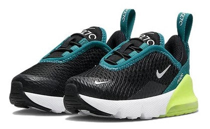 Toddler's Nike Air Max 270 Black/White-Bright Spruce (DD1646 026)