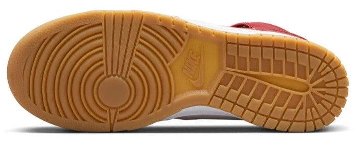 Women's Nike Dunk High Sail/Gym Red-Light Brown (DD1869 114)