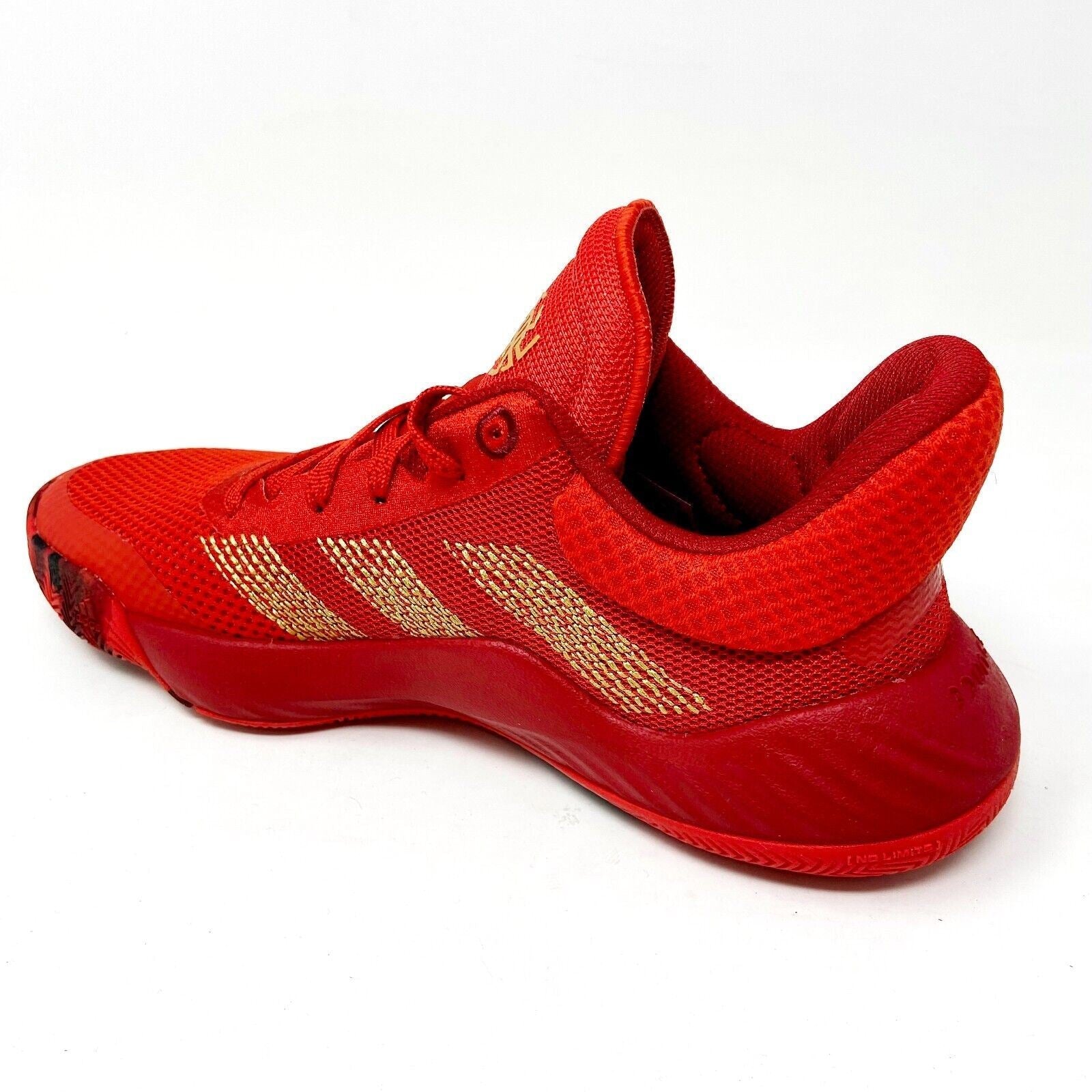 Adidas D.O.N. Issue #1 Junior Red Gold Kids Basketball Sneakers EF2935