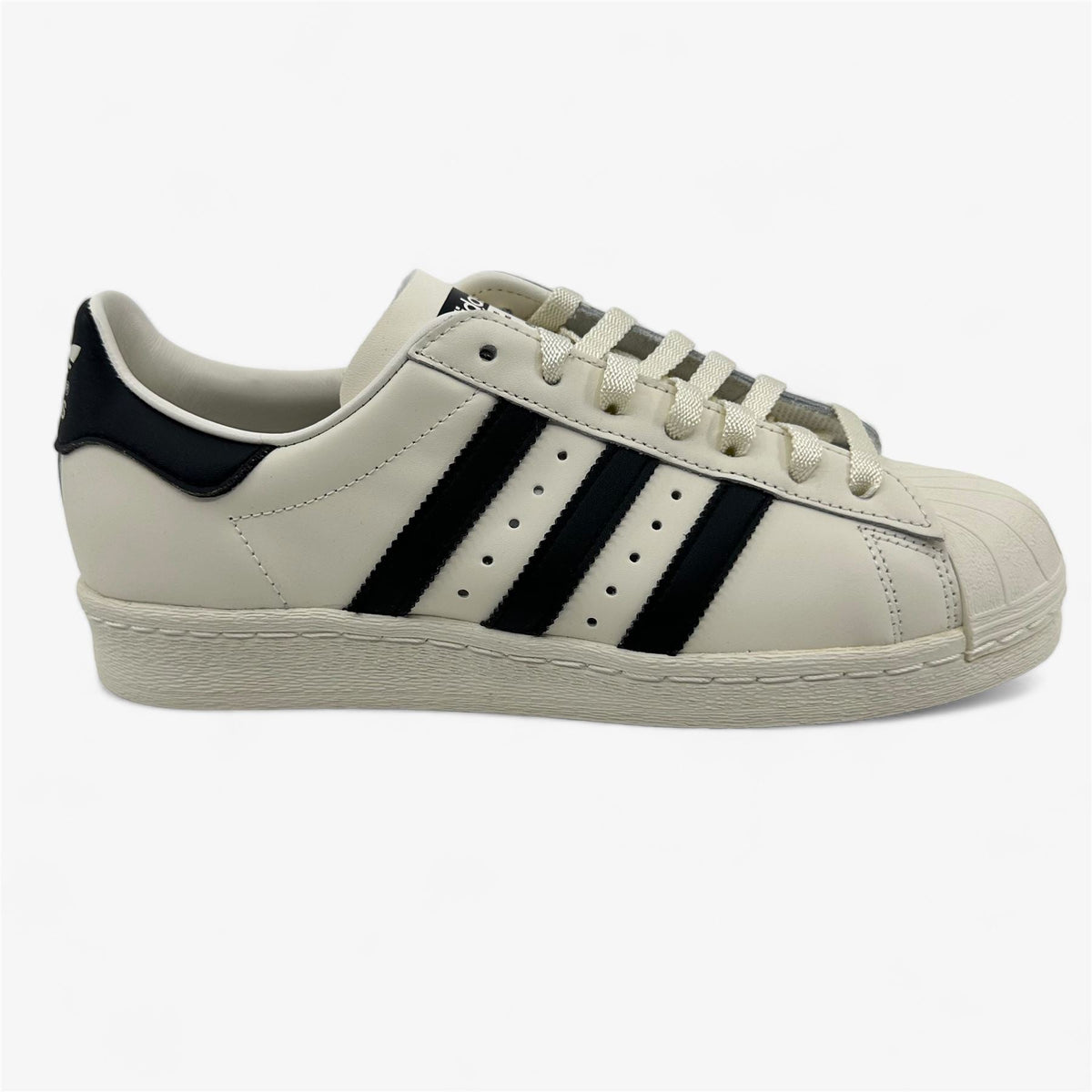 Adidas Superstar 82 Cloud White Black Mens Athletic Sneaker