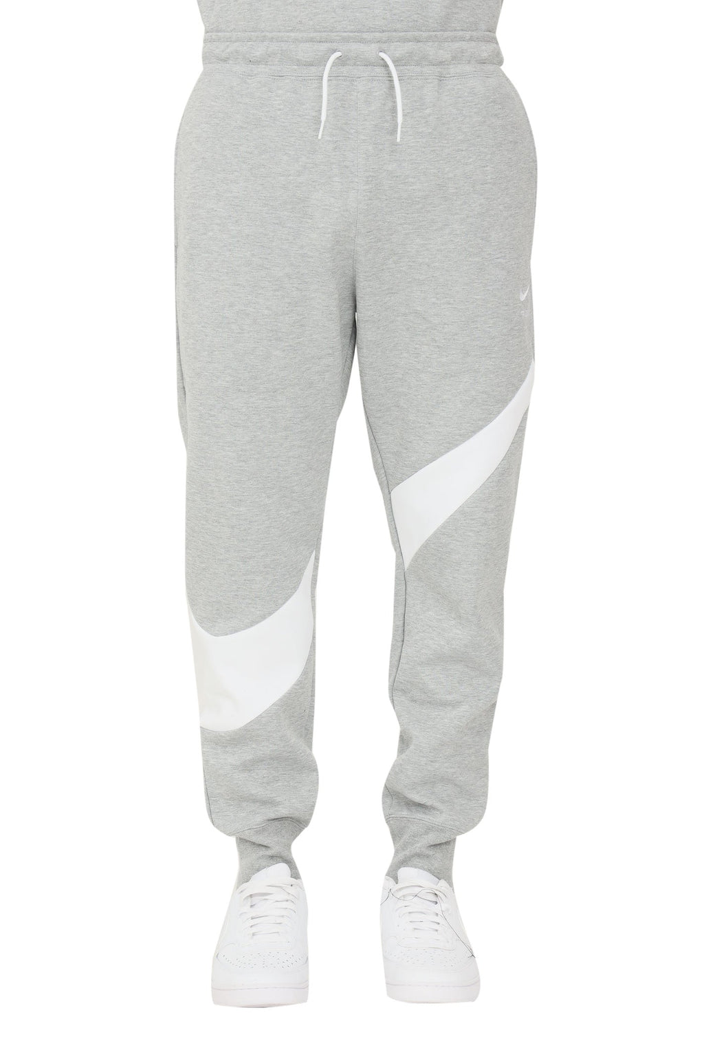 Men's Nike Gray/White Sportswear Swoosh Tech Fleece Pants
