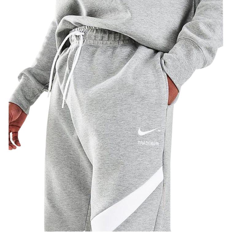 Men's Nike Gray/White Sportswear Swoosh Tech Fleece Pants