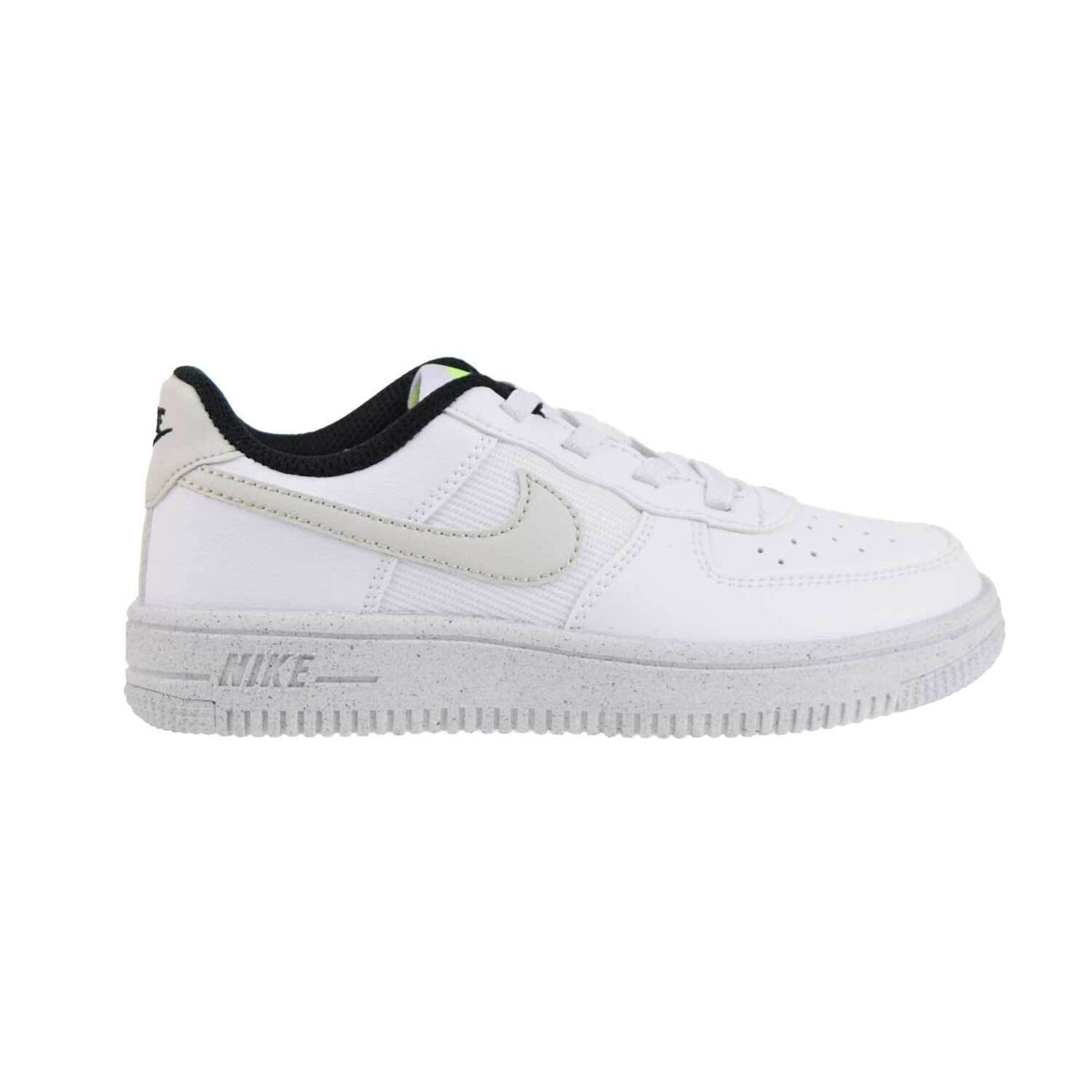 Little Kid's Nike Force 1 Crater NN Wht/Lght Bone-Volt-Blk (DH8696 101)