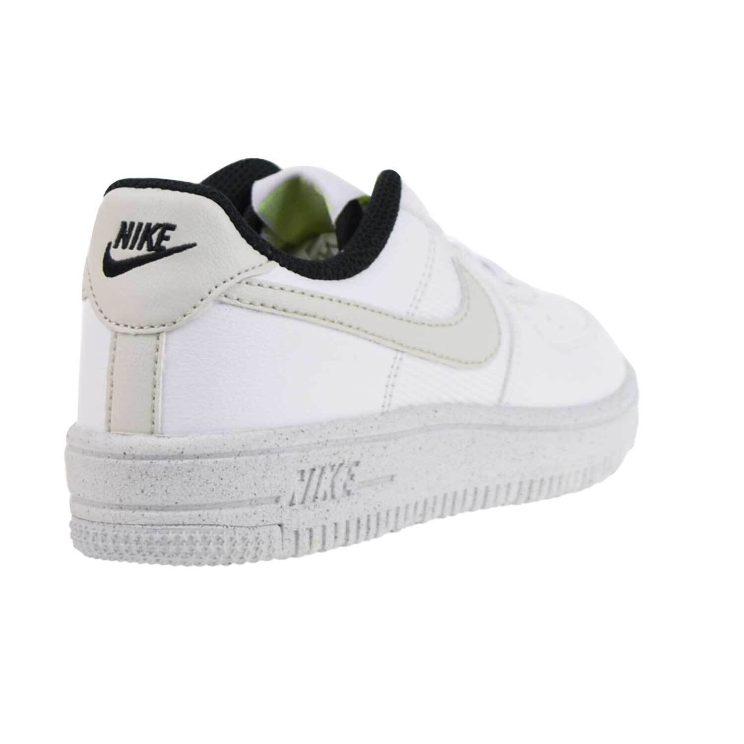Little Kid's Nike Force 1 Crater NN Wht/Lght Bone-Volt-Blk (DH8696 101)