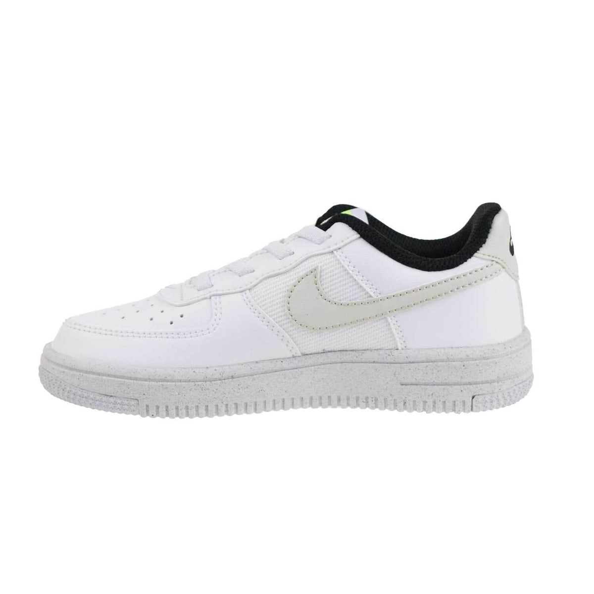 Little Kid's Nike Force 1 Crater NN Wht/Lght Bone-Volt-Blk (DH8696 101)