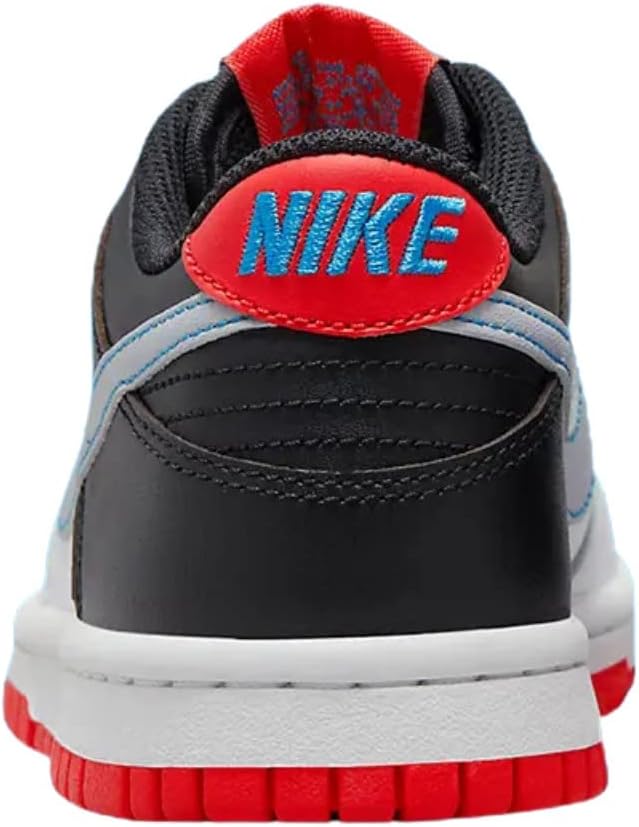 Big Kid's Nike Dunk Low White/Wolf Grey-Lt Crimson (DH9765 103)