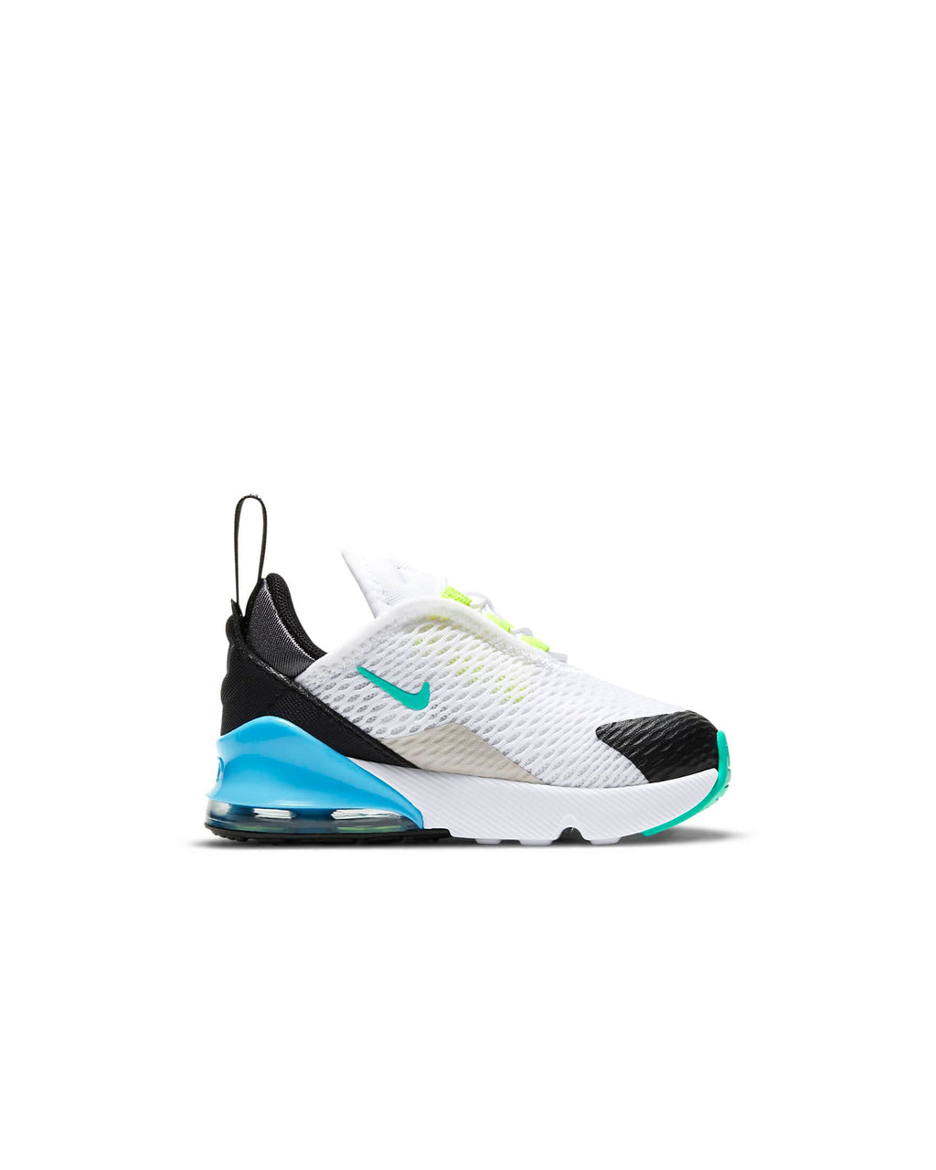 Toddler's Nike Air Max 270 White/Hyper Jade-Black (DJ4606 100)