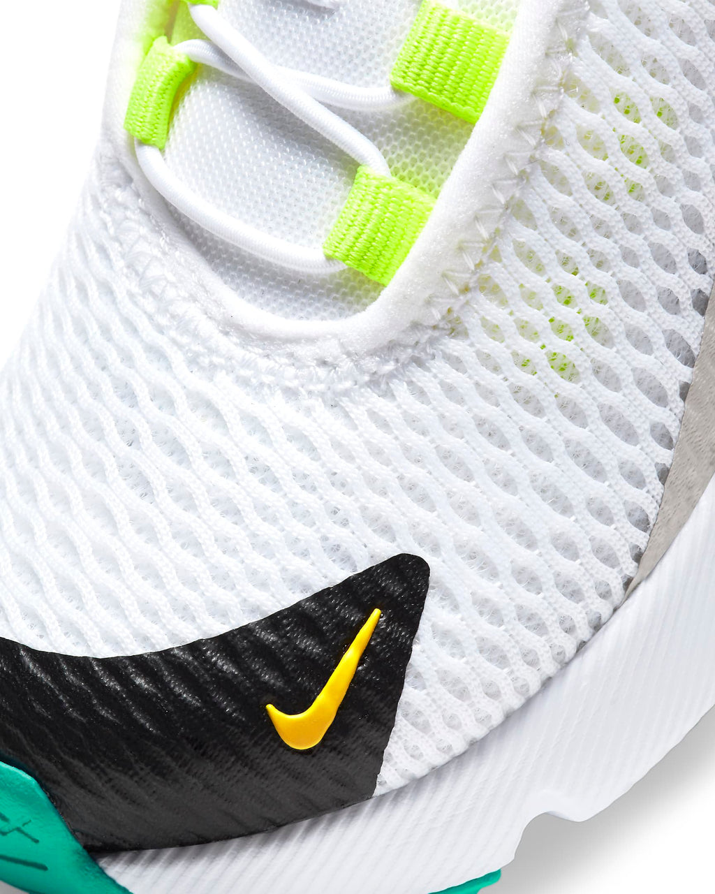 Toddler's Nike Air Max 270 White/Hyper Jade-Black (DJ4606 100)
