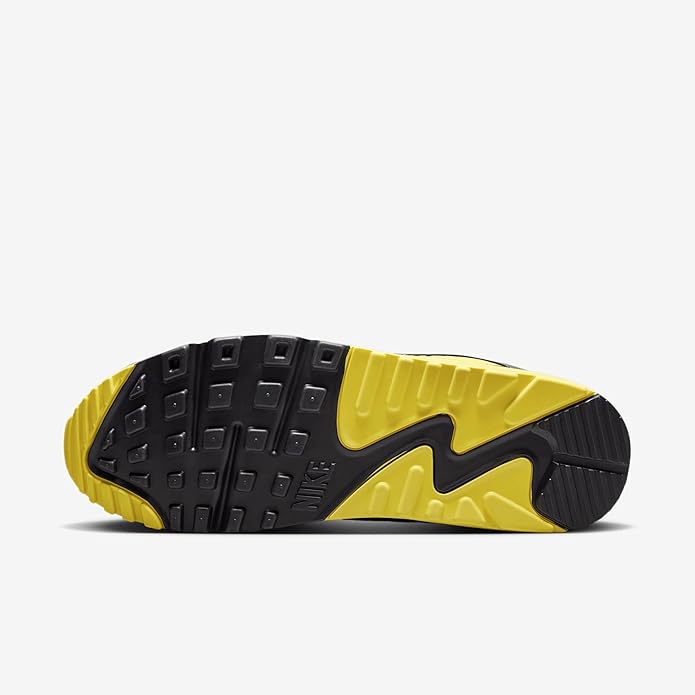 Men's Nike Air Max 90 White/LT Smoke Grey-Lightening (DM0029 111)