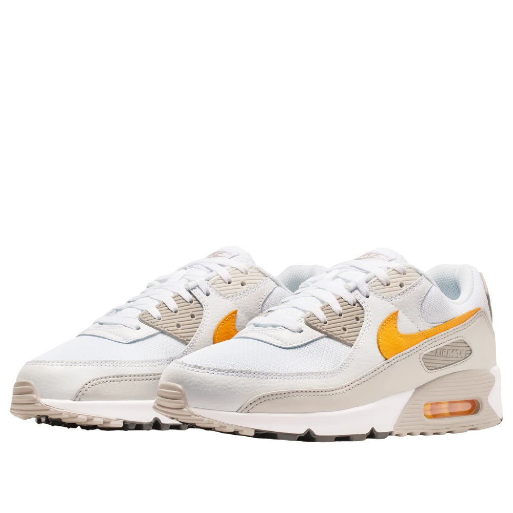 Men's Nike Air Max 90 White/Laser Orange (DM0029 119)