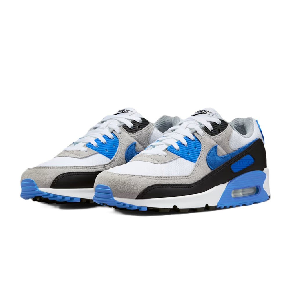 Men's Nike Air Max 90 White/Blue Crystal (DM0029 122)