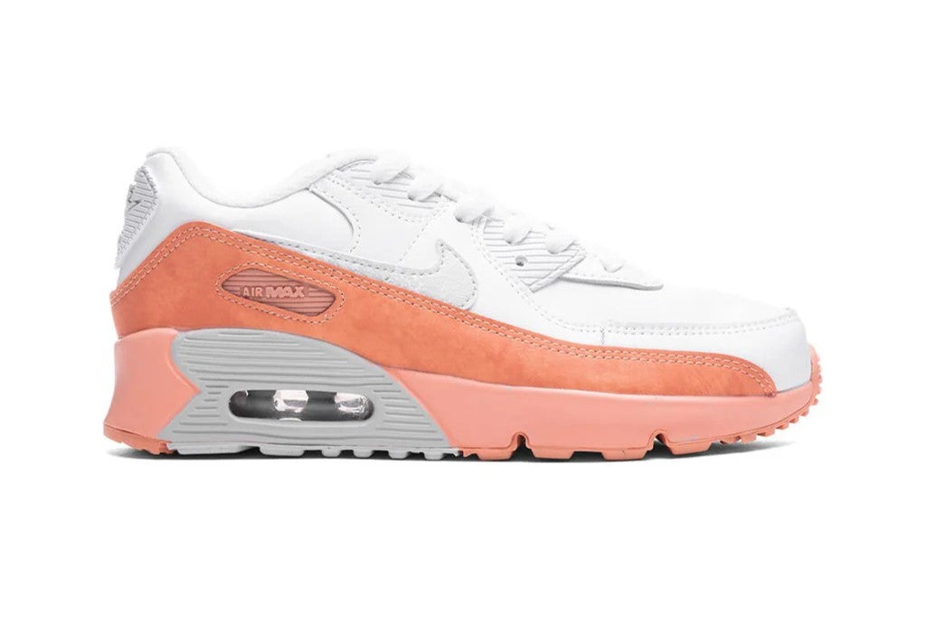 Little Kid's Nike Air Max 90 LTR SE Wht/Aura-Lt Madder Root (DM0957 100)