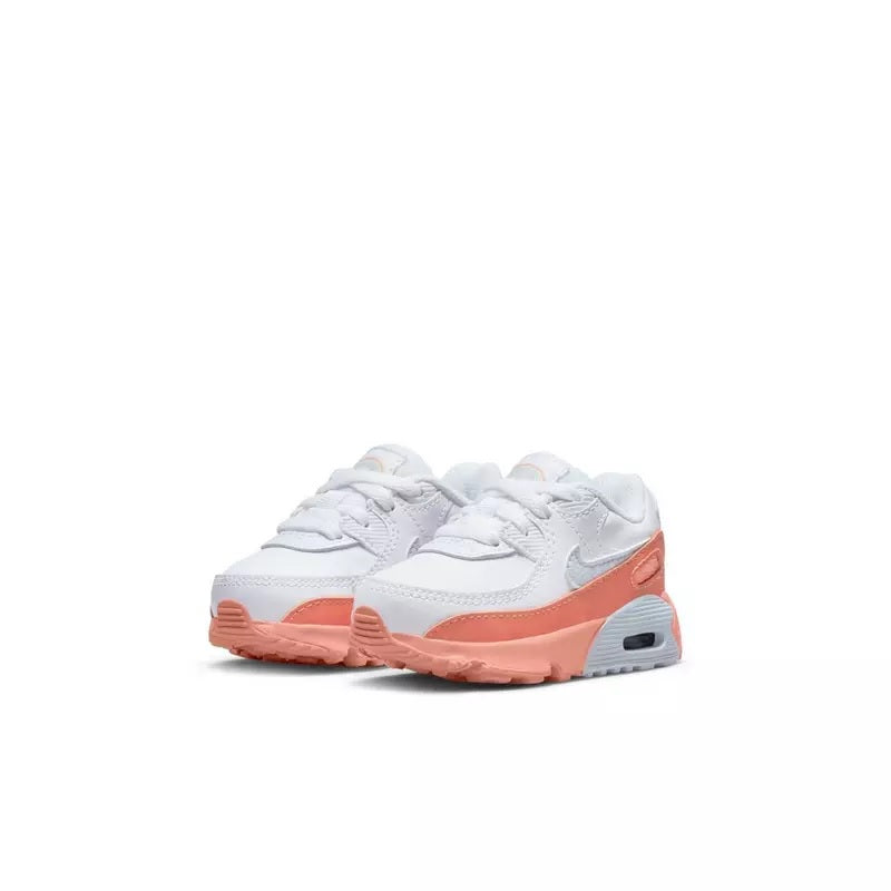 Toddler's Nike Air Max 90 LTR SE White/Aura-Lt Madder Root (DM0958 100)