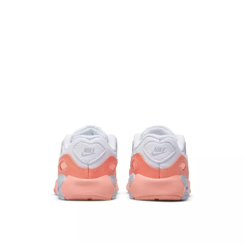 Toddler's Nike Air Max 90 LTR SE White/Aura-Lt Madder Root (DM0958 100)