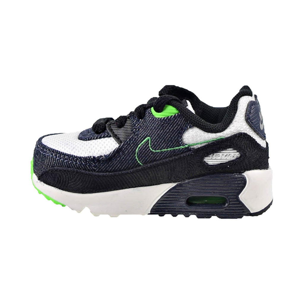 Toddler's Nike Air Max 90 LTR SE 2 Blk/Obsidian-Scream Grn (DN4378 001)