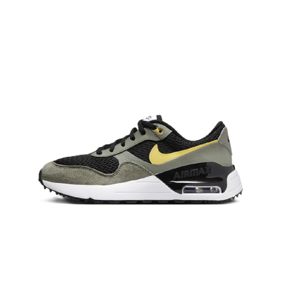 Big Kid's Nike Air Max SYSTM Black/Saturn Gold-Dark Stucco (DQ0284 007)