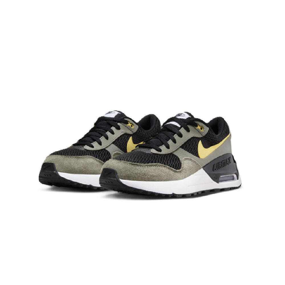 Big Kid's Nike Air Max SYSTM Black/Saturn Gold-Dark Stucco (DQ0284 007)