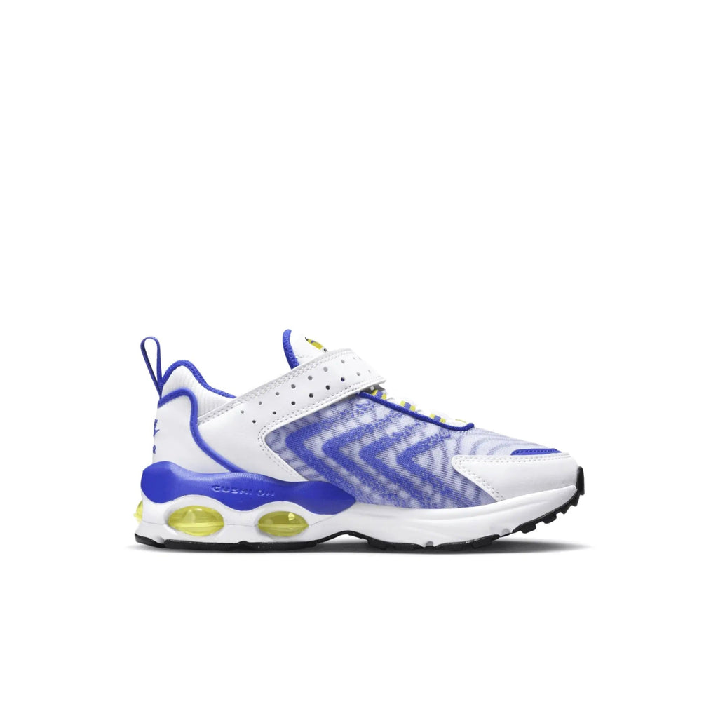 Little Kid's Nike Air Max TW White/Speed Yellow-Racer Blue (DQ0297 100)