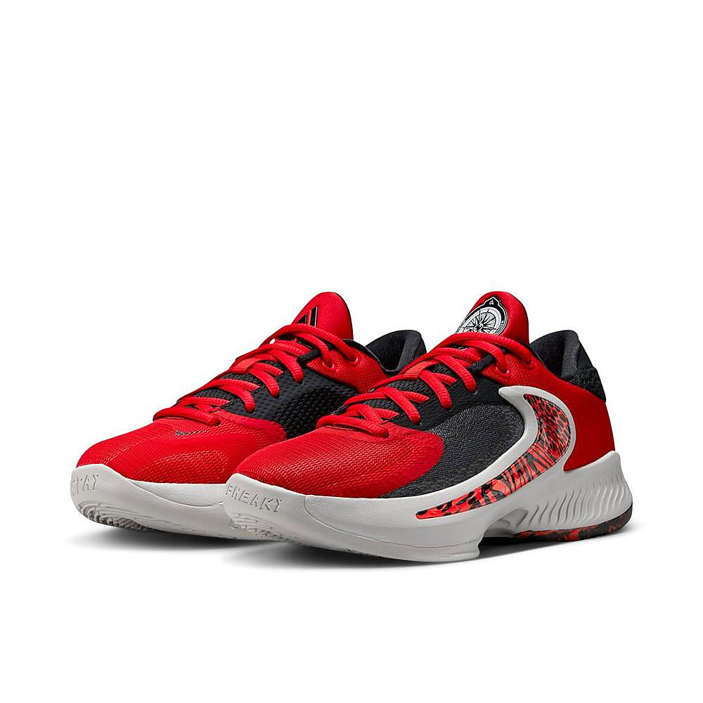 Big Kid's Nike Freak 4 "Safari" University Rd/Brght Crimson (DQ0553 600)