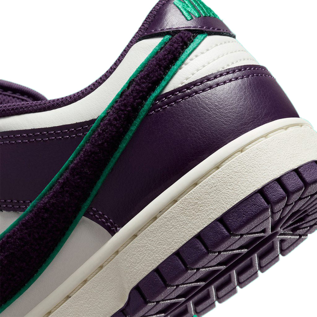 Men's Nike Dunk Low Retro "Chenille Swoosh" Sl/Grand Prple (DQ7683 100)