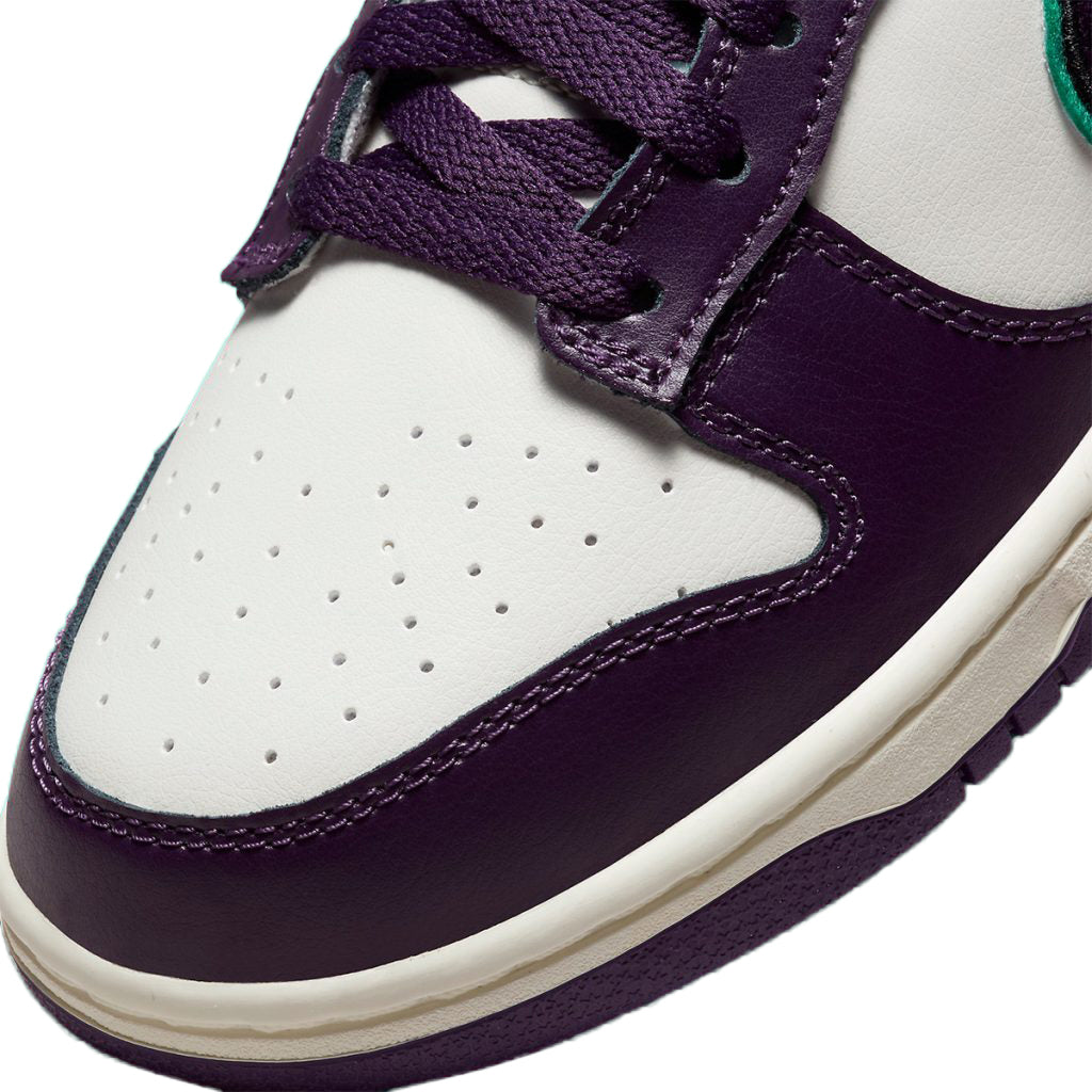 Men's Nike Dunk Low Retro "Chenille Swoosh" Sl/Grand Prple (DQ7683 100)