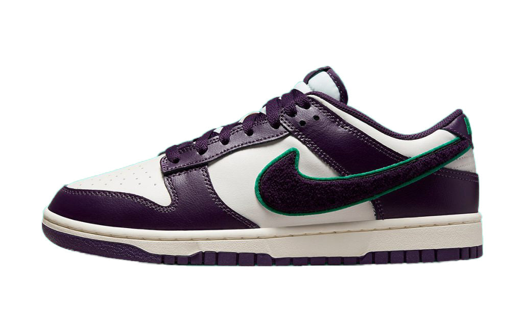 Men's Nike Dunk Low Retro "Chenille Swoosh" Sl/Grand Prple (DQ7683 100)
