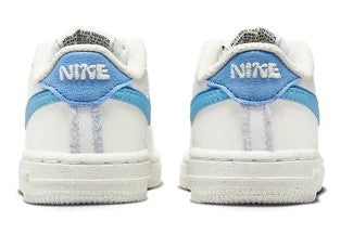 Toddler's Nike Air Force 1 LV8 2 Sail/Bl Chill-Medium Blue (DV0753 100)
