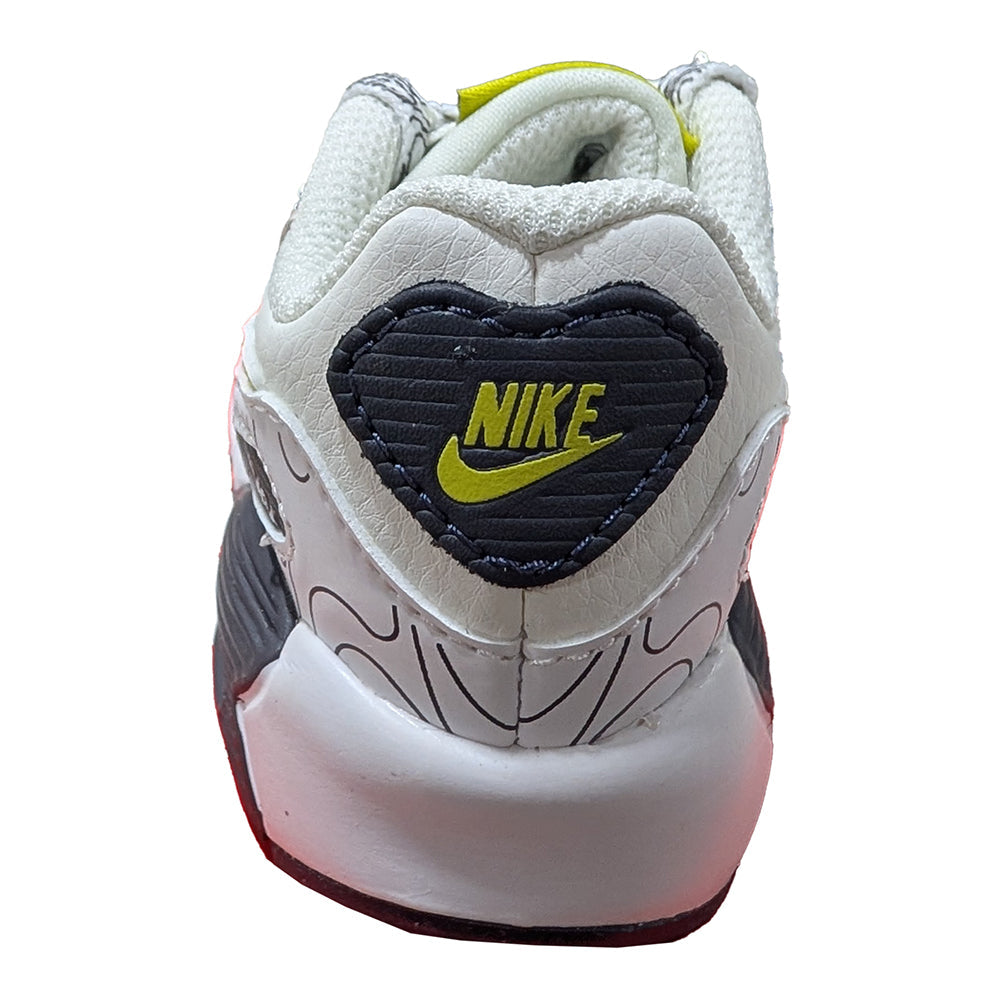 Toddler's Nike Air Max 90 LTR SE Sail/Multi-Color-Gridiron (DX1817 100)