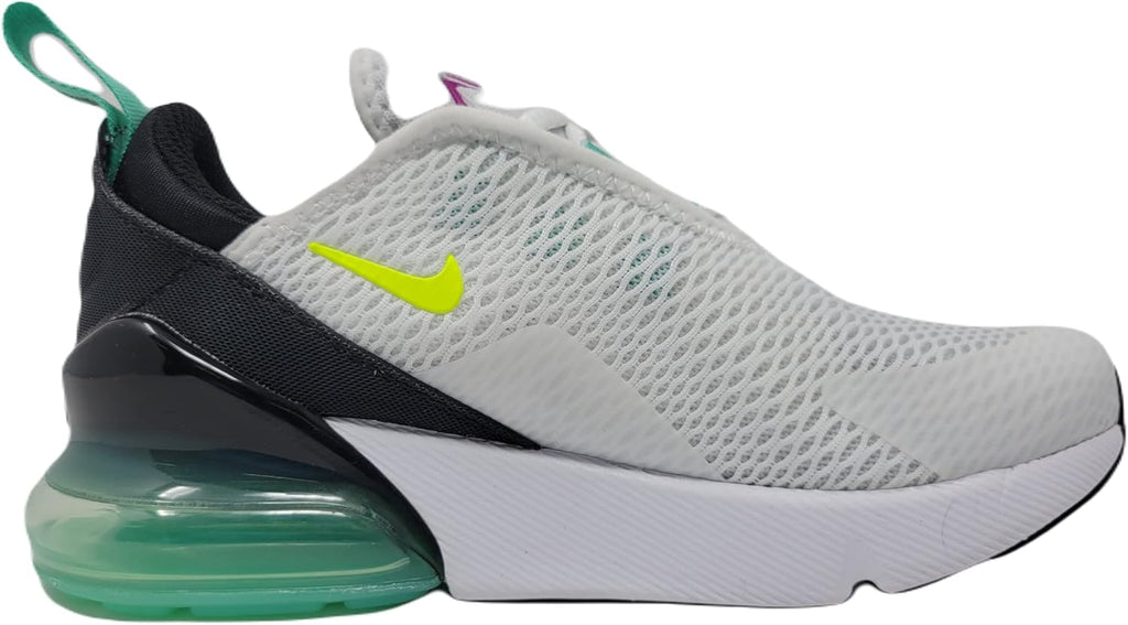 Little Kid's Nike Air Max 270 White/Volt-Black-Laser Blue (DX3348 100)