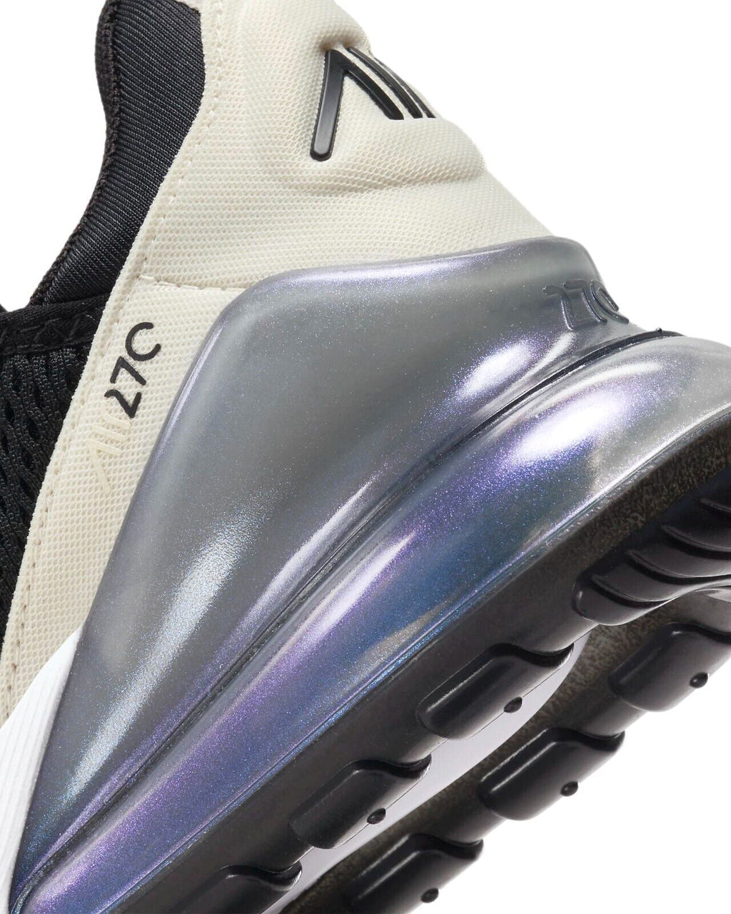 Women's Nike Air Max 270 Black/Metallic Silver-Phantom (DZ7736 002)