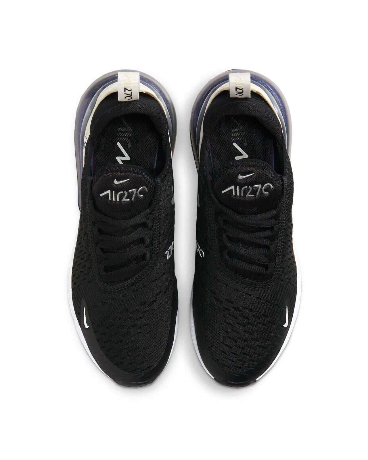 Women's Nike Air Max 270 Black/Metallic Silver-Phantom (DZ7736 002)