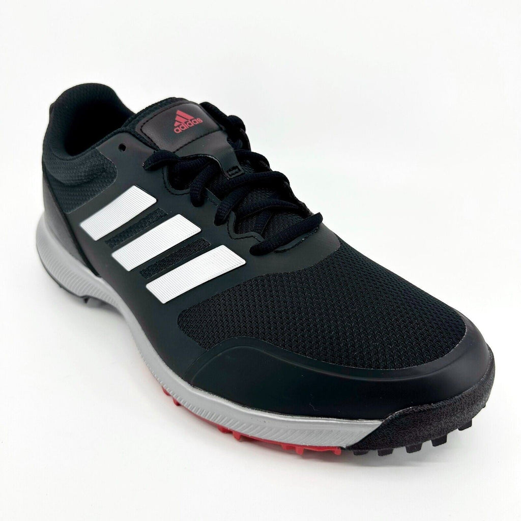 Adidas Tech Response SL Black Silver Scarlet Mens Wide Golf Shoes EG5296