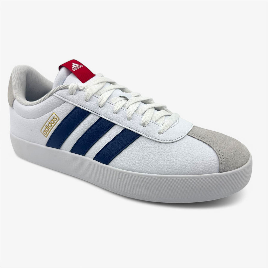 Adidas VL Court 3.0 White Dark Blue Scarlet Mens Size 11.5 Athletic Sneaker