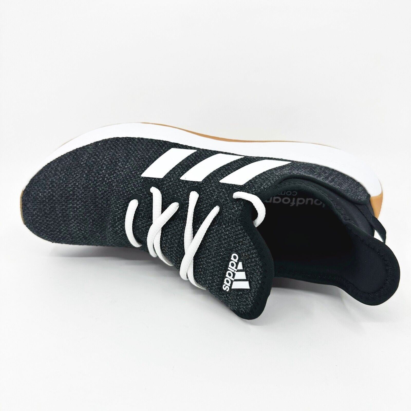 Adidas Cloudfoam Pure SPW Black White Gum Womens Running Shoes IG2530