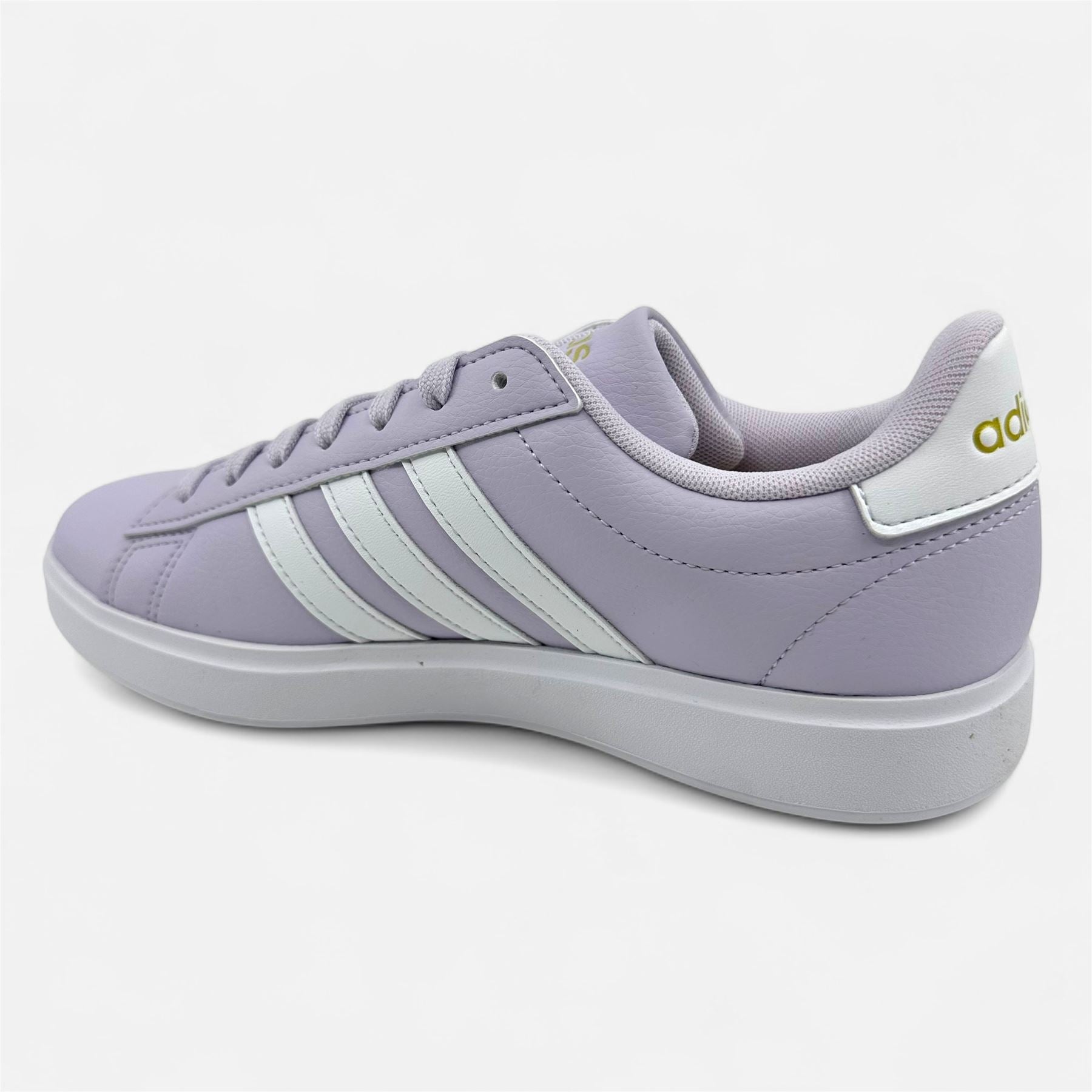 Adidas Grand Court 2.0 Silver Dawn Cloud White Womens Athletic Sneaker
