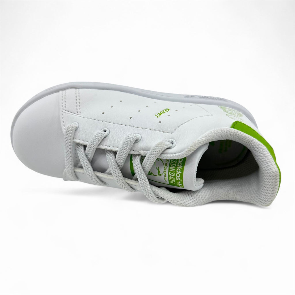Adidas Stan Smith EL White Green Baby Toddler Disney Kermit The Frog Sneaker