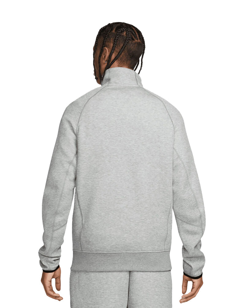 Men's Nike Sportswear Drk Gry Matte Slvr Tech Fleece Half Zip Sweatshirt