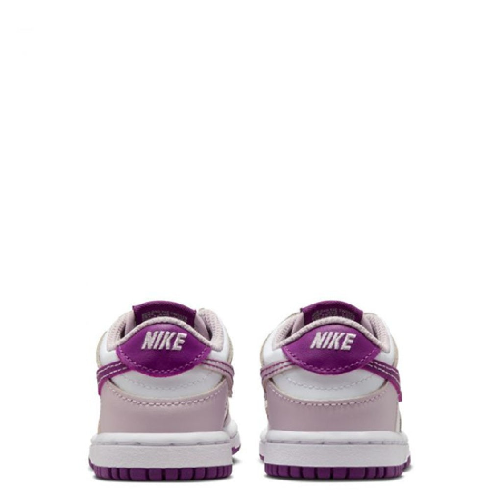Toddler's Nike Dunk Low White/Viotech-Platinum Violet (FB9107 104)