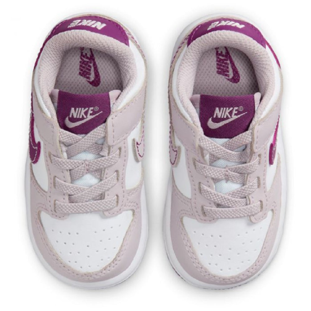 Toddler's Nike Dunk Low White/Viotech-Platinum Violet (FB9107 104)