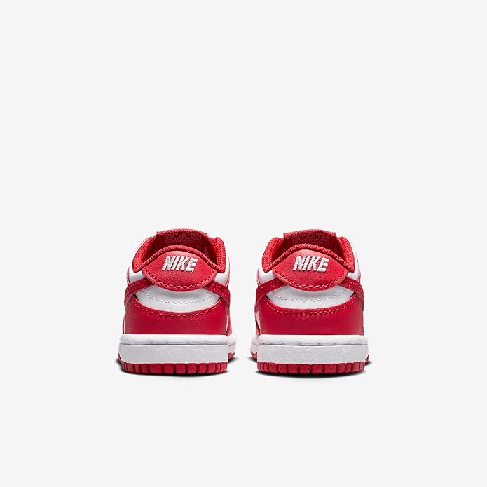 Toddler's Nike Dunk Low White/University Red-White (FB9107 119)