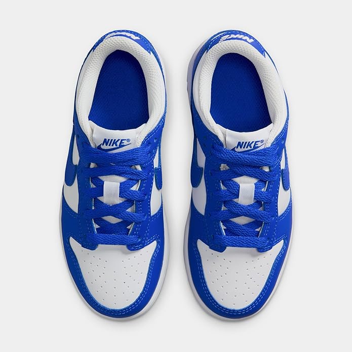 Little Kid's Nike Dunk Low White/Hyper Royal-Hyper Royal (FB9108 131)