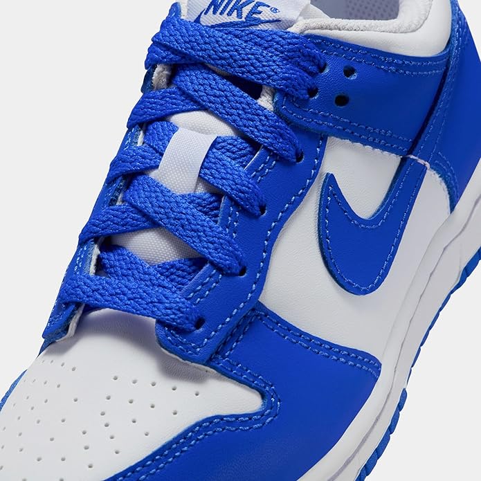 Little Kid's Nike Dunk Low White/Hyper Royal-Hyper Royal (FB9108 131)