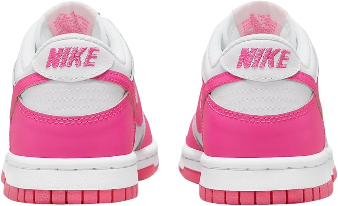 Big Kid's Nike Dunk Low White/Laser Fuchsia (FB9109 102)