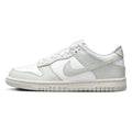 Big Kid's Nike Dunk Low White/Light Silver-Photon Dust (FB9109 124)
