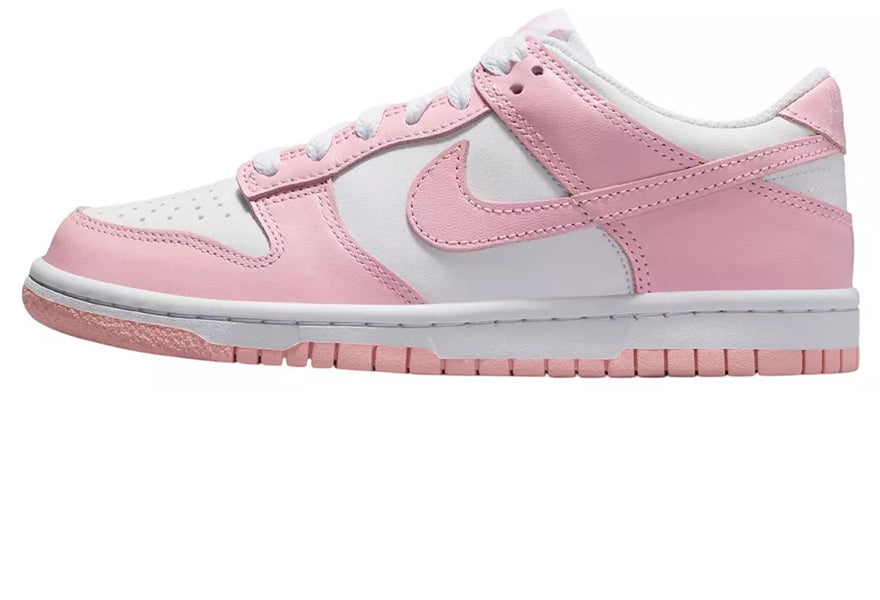 Big Kid's Nike Dunk Low White/Med Soft Pink-White (FB9109 125)
