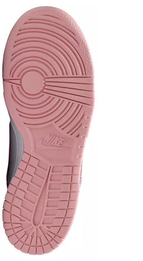 Big Kid's Nike Dunk Low White/Med Soft Pink-White (FB9109 125)