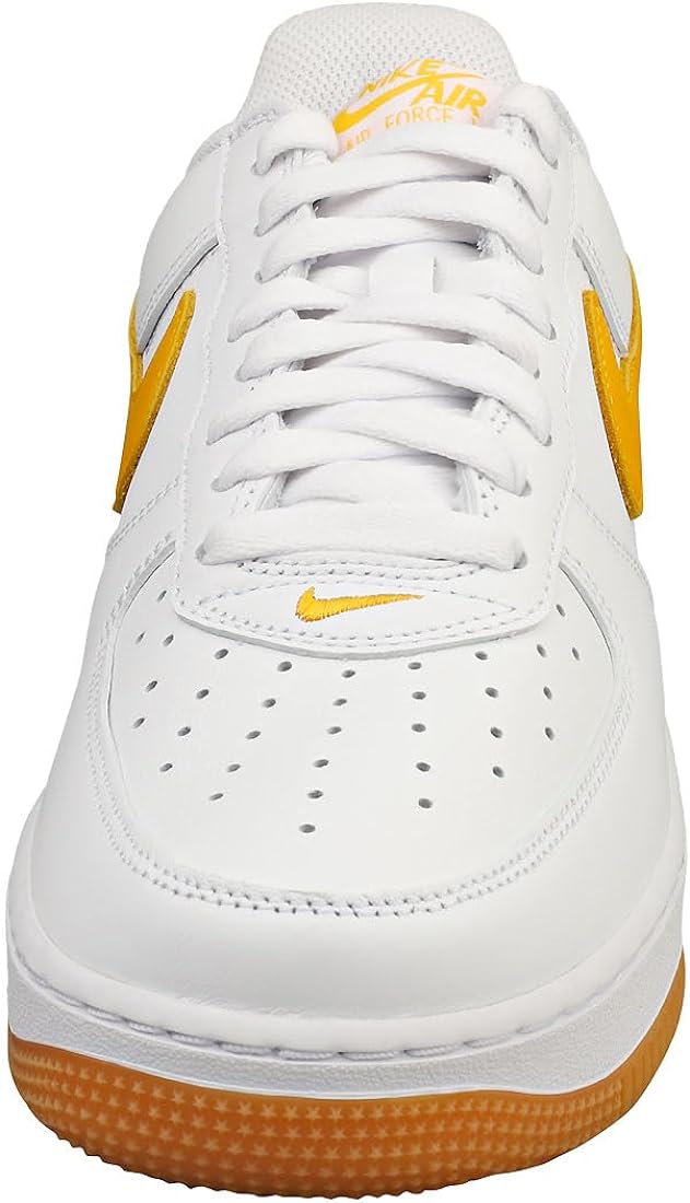 Men's Nike Air Force 1 Low Retro QS White/University Gold (FD7039 100)
