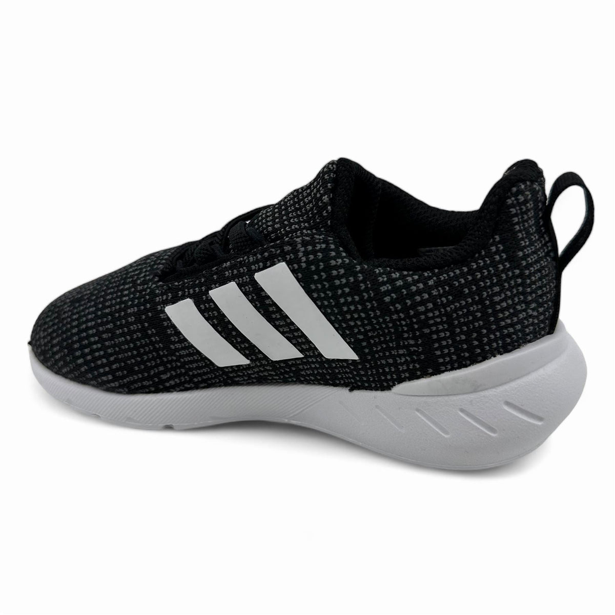 Adidas Swift Run 22 EL Black White Baby Toddler Athletic Sneaker