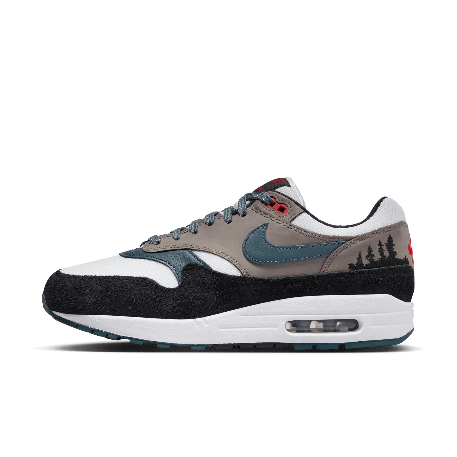 Men's Nike Air Max 1 PRM "Escape" White/Slate Blue-Black (FJ0698 100)